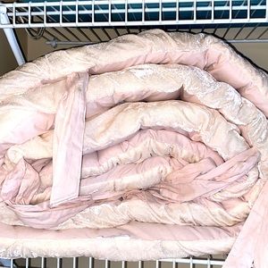 Monique Lhullier velvet crib bumper